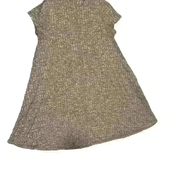 The Snooki Shop by Nicole Polizzi Textured Tan Mock Neck Swing Dress Large - Picture 3 of 3